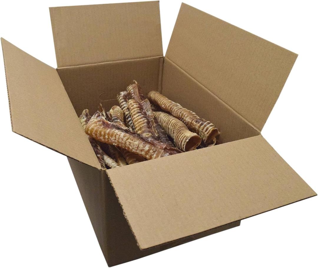 Bravo! Beef Trachea Mini Dog Chews, 11 Inch (20 Count) for Large Breed Dogs, Dry Roasted, High Protein, Natural Source of Chondroitin and Glucosamine