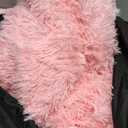 Bean Bag Cover (No Filler), Soft Faux Fur Stuffed Animal Bean Bag Storage Only Cover, Fluffy Plush Bean Bag Chair Cover Washable, Comfy Bean Bag Covers for Adults Kids Teens Side Pocket