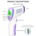 Forehead Thermometer, Adult Children Infant Non-Contact Infrared Thermometer with Fever Alarm, Silent Mode and Memory Function, for Measuring Body Temperature, Object Surface Temperature