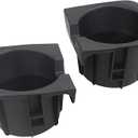 Osompar Cup Holder Insert (Pair) Compatible with 2005-2015 Toyota Tacoma Replaces 66991-04012 66992-04012