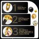 AivaToba Black and Gold Balloon Arch Kit, 126PCS Black and Gold Party Decorations for 2026 Graduation, Anniversary, Wedding, Prom, Retirement, Bachelorette, Birthday Decorations for Men Women