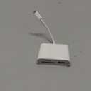SD Card Reader for iPhone, Memory Card Reader with USB Camera Adapter Plug and Play Trail Game Camera Viewer Supports SD and TF Card MicroSD Card Adapter for iPad No App Required