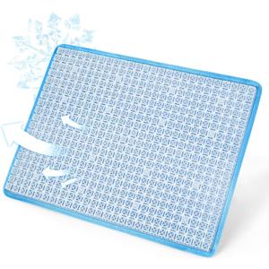 Car Seat Cushion,3D Air Mesh Breathable Comfort Seat Cushion for Driving,Ventilated Seat Pad for Office Chair,Wheelchair,Car,Home-Blue 2 PCS
