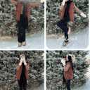 Athlisan Womens Zip Up Puffer Vest Stand Collar Sleeveless Padded Jacket Coat (Brown)