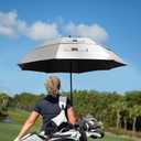 68 Inch UPF50+ Sun Umbrella UV Protection UV Umbrellas for Sun Protections Windproof Large Golf Umbrella Auto Open and Vented Double Canopy Umbrellas for Rain