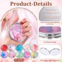 Sliner 10 Pcs Inspirational Compact Folding Mirror for Mom Mother's Day Inspirational Small Gifts that Reminds Mothers, You're Awesome for Women Client Girlfriends Staff Travel Weddings Birthdays