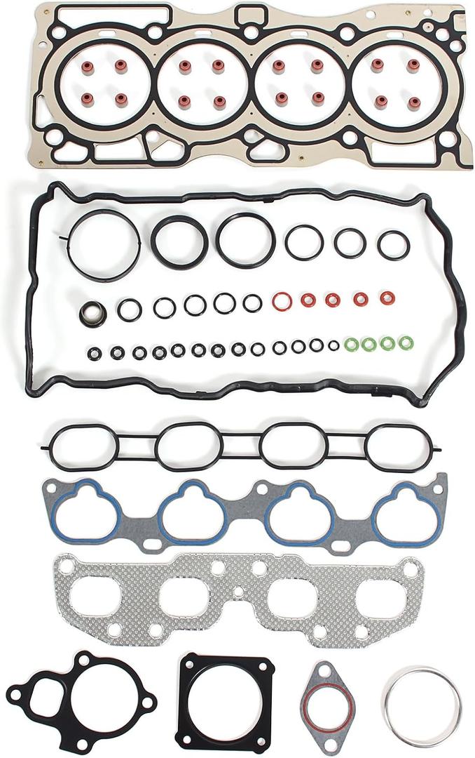 AUCERAMIC Cylinder Head Gasket Set Fit for 2007-2012 Nissan Sentra Altima 2014-2015 Nissan Rogue Select 2008-2013 Rogue MLS Valve Cover Gasket 2.5L L4 Replace # HS54593 HS26519PT