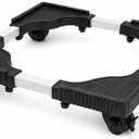 Adjustable Washing Machine Stand with Locking Wheels, Heavy Duty Mobile Base for Washer, Dryer, Refrigerator & Mini Fridge, Anti-Vibration Universal Appliance Stand, Adjustable Size,