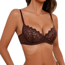 SOLY HUX Women's Bra , Brown, S