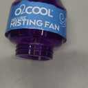O2COOL Deluxe Handheld Battery Powered Water Misting Fan (Purple)