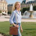 TANTOMI Vegan Leather Crossbody Bags for Women Hobo Travel Purse with Guitar Strap Trendy Women's Handbags with 6 Card Slots