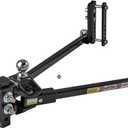 Equal-i-zer 4-point Sway Control Hitch, 90-00-1600, 16,000 Lbs Trailer Weight and 1,600 Lbs Tongue Weight Rating, Weight Distribution Kit Includes Standard Hitch Shank, Ball Not Included, Black