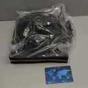 HG Power 10 Inch Shutter Exhaust Fan, 647CFM Quiet Garage Exhaust Fan with 8 Foot Long ON/OFF Switch Cable for Chicken Coop, Shed, Basement, Gable, Kitchen, Attic Ventilation Use, Black