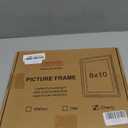 Fun Memories 8x10 Picture Frame, USA-Sourced Cherry Wood Photo Frames with HD Tempered Glass, Handcrafted Rounded Corner 8 x 10 Wooden Frames Matted to 5x7 Photos, 8x10 Frame, Tabletop or Wall Display