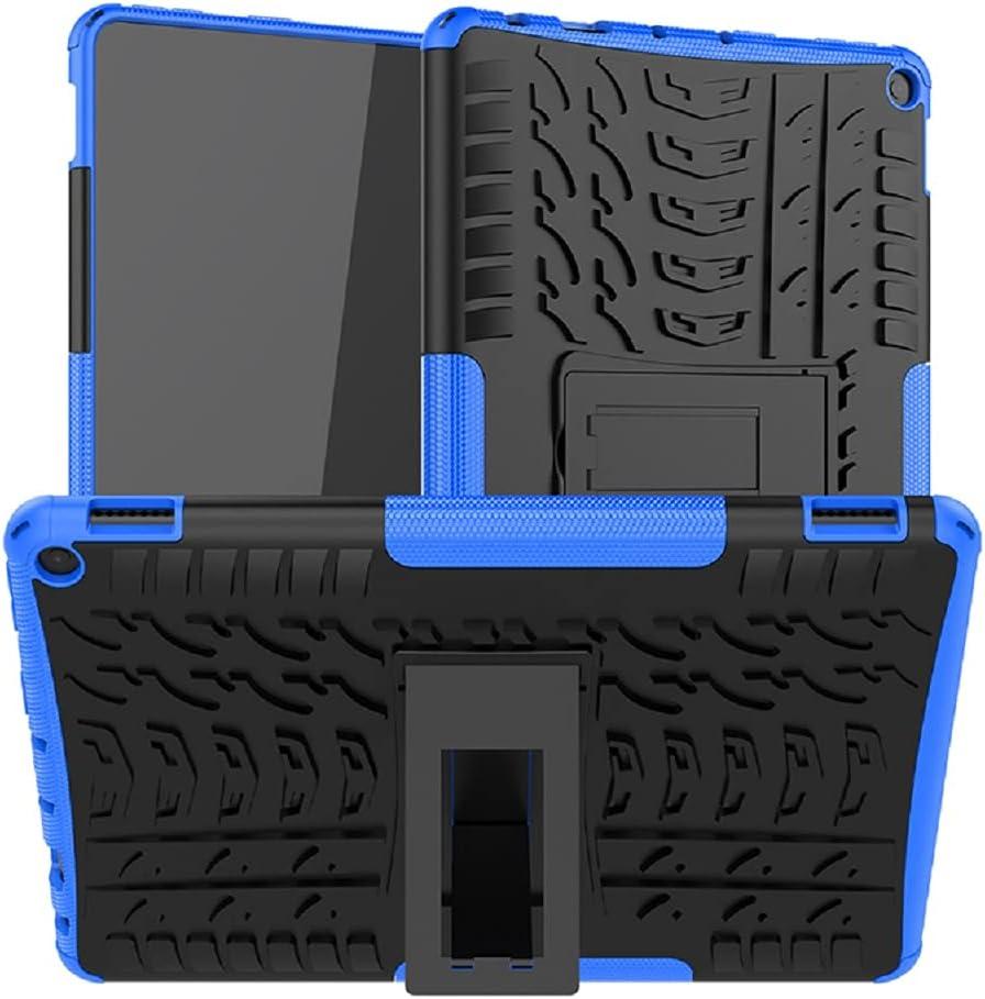 for Kindle Fire HD 10 Case/HD 10 Plus Tablet Case 11th Generation 2021 Release,Kickstand Heavy Duty Armor Defender Cover [NOT fit New 2023 Release 13th Gen] (Blue)