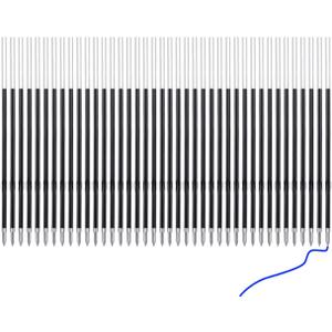 PASISIBICK 3.86 in Blue Ink Refills for Ballpoint Pen with Stylus Tip, Soft Touch Click Pen, 2 in 1 Metal Pens, Medium Point(Pack of 40)
