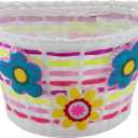 Schwinn Bike Basket for Kids Bike, with Light-Up Flowers Motion Activated, Fits Most Kids Bike Handlebars, Easy to Install Bicycle Accessories for Boys and Girls