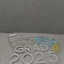 Congrats Grad Neon Sign with Cap, Graduation Decoration Class Of 2025, Congratulations LED Light Up Sign for Backdrop, Dimmable USB Powered with Switch, Graduation Season Party Backdrop Decor Gifts