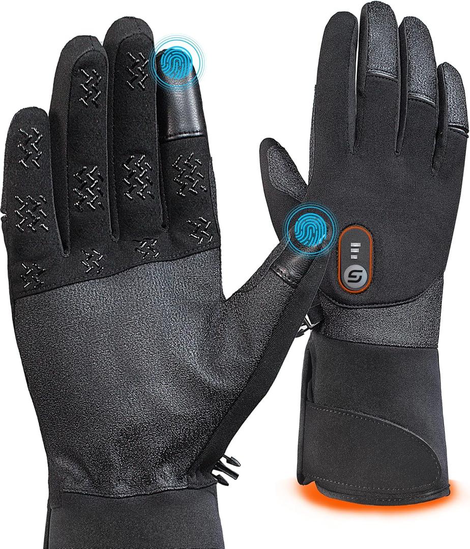 Heated Gloves for Men Women with 7.4V 3000mAh Rechargeable Battery,Wear-Resistant Heated Work Gloves