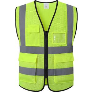 Reflective Safety Vest for Men Women Construction Vest Meet ANSI/ISEA Standard (Medium, Yellow)