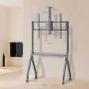 Smart Board Stand for 44" 75" Interactive Smart Whiteboard, Height Adjustable Mobile Portable Stand with Four Lockable Wheels for Classroom Home Office Business Studio