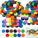 600 Pcs Colorful Plastic Bottle Caps for DIY Craft Assorted Colors Small Bottle Top Lids for Intelligence Development Stickers DIY Craft (12 Mixed Color ）