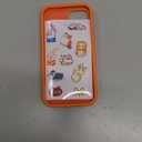 Vooii Compatible with iPhone 12 Case/iPhone 12 Pro Case, Liquid Silicone Upgrade [Soft Anti-Scratch Microfiber Lining] [Shockproof Drop Protection] Phone Case 6.1 inch - Bright Orange