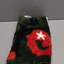 Cute Believe Christmas Runner Rug, 2x4.3 Christmas Throw Rugs for Bathroom Green Red Extra Long Bath Mat Washable, Festive Seasonal Kitchen Indoor Entryway Runner Rugs Bedroom Accent Floor Rug