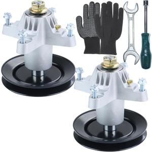 2 Pack Pre-Greased 918-04197B Spindle Assembly Replaces MTD 918-04197A Spindle Assembly 618-04197 MTD Spindle 5.75 618-04197B 618-04197 Spindle 618-0324 918-04197 918-0427C 918-0427D 618-0427