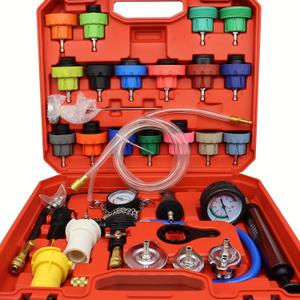 28PCS Radiator Pump Pressure Tester Kit, Pressure Leak Tester Tool Kit for Automotive Cooling System Water Tank Leakage Detection