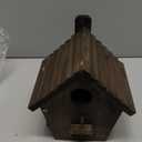 Bird House Black Birdhouse Bird Houses for Outside with Pole Wooden Bird House for Finch Bluebird House Cardinals Hanging Birdhouse Clearance Garden Country Cottages B8-2