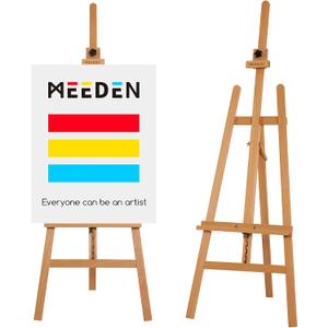 MEEDEN Painting Wooden Art Easel: Solid Beechwood, Hold Canvas up to 43", 22.4 x 25.2 x 57 inches