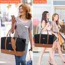 Weekender Bag, Large Travel Duffel Bag for Women, Carry on Overnight Bag with Shoe Compartment and Toiletry Bags