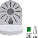 Indoor Outdoor Cameras Holder Metal Wall Mount L Type Bracket for Security Dome IP Camera Mounting,Junction Box Cable Management Mounting Case, Dome Cameras Aluminum Bracket（4.5in）