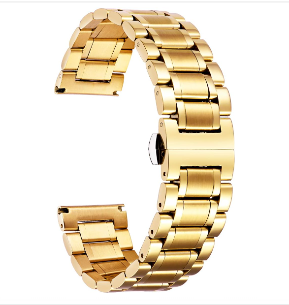 Stainless Steel Watchband Kit, Gold Colored