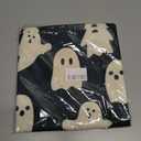 CXMEIFLY Halloween Decor Pillow Covers 18x18 Inch Set of 2 Black and White Ghost Boo Throw Pillows for Couch Happy Halloween Indoor Outdoor Farmhouse Decorative Cushion Case for Sofa Bed Decorations