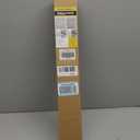 UNISHADES no Drill Cordless Roman Shades for Windows, 23" W 64" H - 100% Blackout - Linen - Mist White