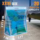 Ziploc Big Bags 20 Gallon XXXL, Reusable Large-Capacity Plastic Storage Bags, 6 count