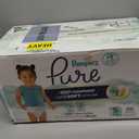 Pampers Pure Baby Diapers, Size 5 (27+ lbs), 88, Up to 100% Leakproof, Premium Hypoallergenic Soft Diapers