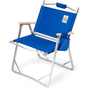 Lightweight Camping Chairs | Portable Folding Chair | Beach Chair | Stylish Design with Wood Handles | Heavy Duty 330 lbs | Ultralight 5 lbs | Beach, Picnic, Concerts, BBQ