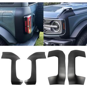 Corner Guards Protector Compatible with Ford Bronco 2026 2025 2024 2023 2022 2021 2/4 Door Front Rear Corner Protector Edge Guards Trims Cover(Not Sport)