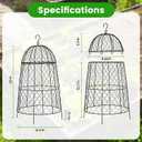 Chicken Wire Plant Covers,2012.6in Large Size Rust-Proof Plant Cages for Outdoor Plants, Flip-top Design for Easy Assembly,Rugged,Plants Protectors from Animals, 6-Pcs