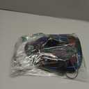 Spooktacular Creations Halloween Led Light Up Scary Mask and Gloves for Halloween Cosplay Costume (Pink & Blue), 3 Modes Glow in The Dark Mask for Adult Men Women Teen, Party Dress Up Accessory Gifts