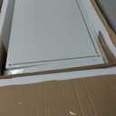 TVU 5-Tier Wooden Book shelf, 65"H  31.5"W  9.9D Bookshelf with Storage, Floor-Standing Display Bookcase, Farmhouse Style Bookshelf with Arched Base, Suitable for Living Room, Study, Office, White