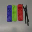 (3 Pack) ONEBOM Firestick Remote Cover 3rd Gen with Alexa Voice Remote 4K,Fire TV Stick Case Glow in The Dark,Anti Slip Shockproof Silicone Protective Case with Lanyard(Glow Green&Blue&Red)