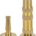 Melnor 65043-AMZ Solid Brass Nozzle Bundle - Heavy Duty, Adjustable Spray & High-Pressure Jet - Leak-Free Design - Compact