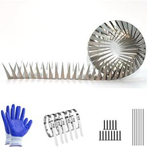 Squirrel Baffles for Bird Feeders, Outdoor Squirrel Spikes are Used for Squirrels, Raccoons to Climb Fences and Bird Feeder Poles. (Size 120 inches)