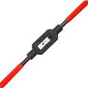 3 Different Adjustable Tap Wrench Handle Thread Tap Holder Reamer Hand Tapping Tool for Machinist Repair with Plastic Dipped Handle (3/16"-1/2"(M4-M12))