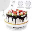540PCS Cake Decorating Kit - Baking Supplies with 4 Springform Pans, Rotating Turntable, Decorating Tools, Cake Baking Supplies Set for Beginners