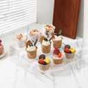 ANDGOO Large Acrylic Display Risers, 2 Sets(11.2L~11.6L~12L) Clear Rectangular Showcase Collectibles Display Shelf, Retail Desktop Risers Display Stand for Organize and Decoration